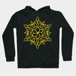 MANDALA T-SHIRT Mandala Yellow Flake Hoodie